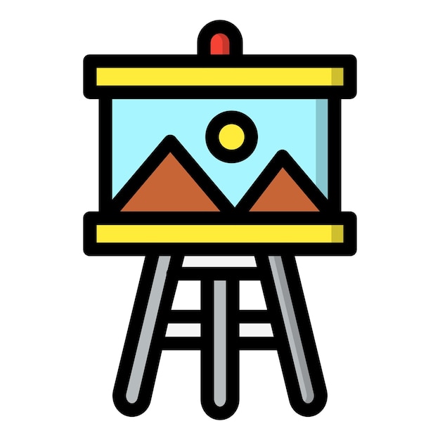 Ilustración del diseño del icono vectorial de pintura