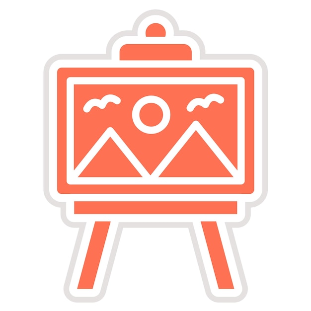 Ilustración del diseño del icono vectorial de pintura