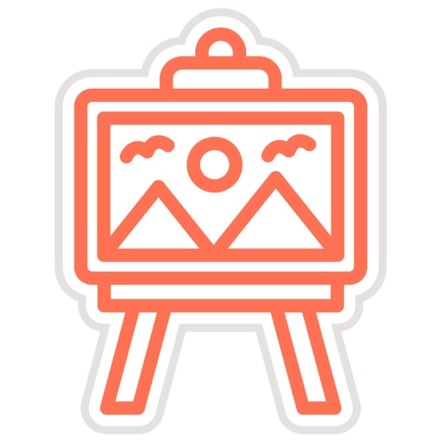 Ilustración del diseño del icono vectorial de pintura