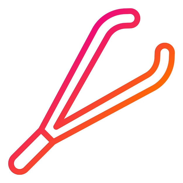 Ilustración del diseño del icono vectorial de las pinzas