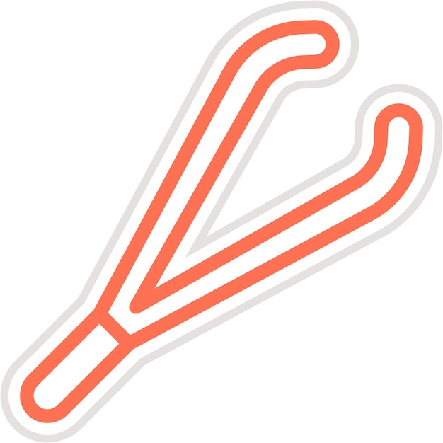 Ilustración del diseño del icono vectorial de las pinzas