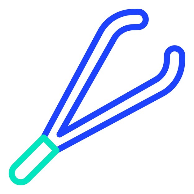 Ilustración del diseño del icono vectorial de las pinzas