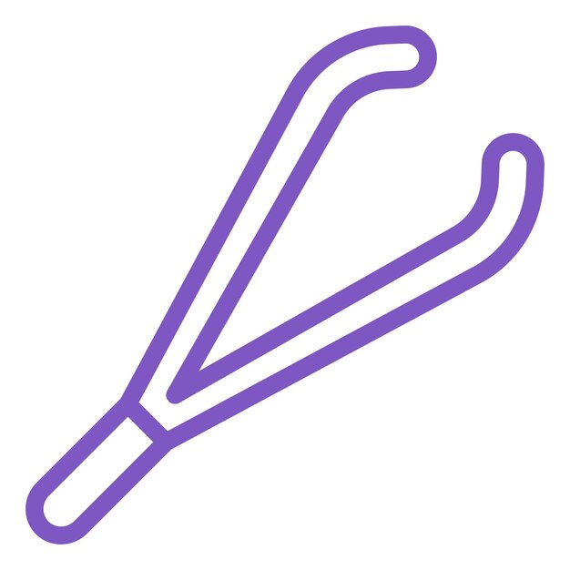 Ilustración del diseño del icono vectorial de las pinzas