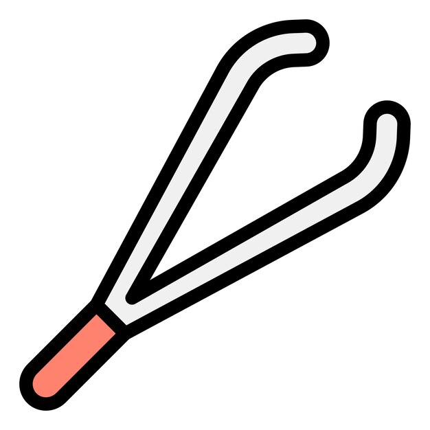 Ilustración del diseño del icono vectorial de las pinzas