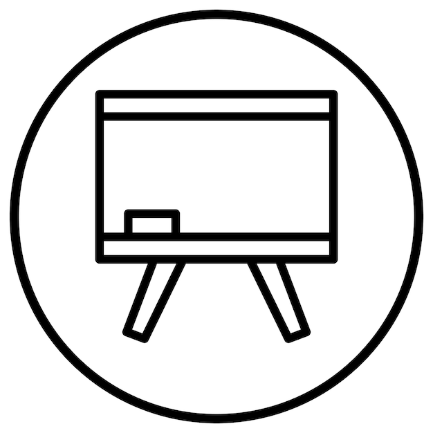 Ilustración del diseño del icono vectorial de la pizarra