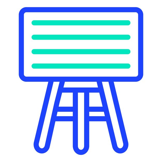 Ilustración del diseño del icono vectorial de la pizarra