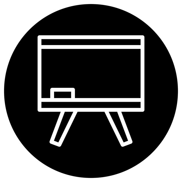 Ilustración del diseño del icono vectorial de la pizarra