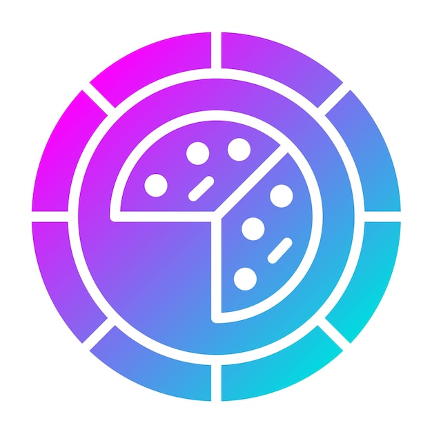 Ilustración del diseño del icono vectorial de la placa desechable