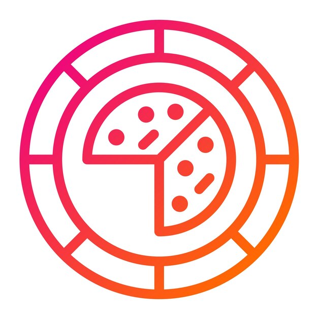 Ilustración del diseño del icono vectorial de la placa desechable