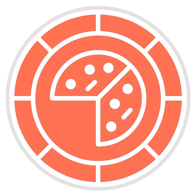 Ilustración del diseño del icono vectorial de la placa desechable