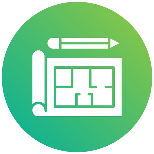 Ilustración del diseño del icono vectorial del plan
