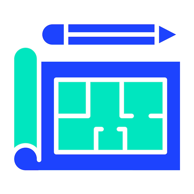 Ilustración del diseño del icono vectorial del plan