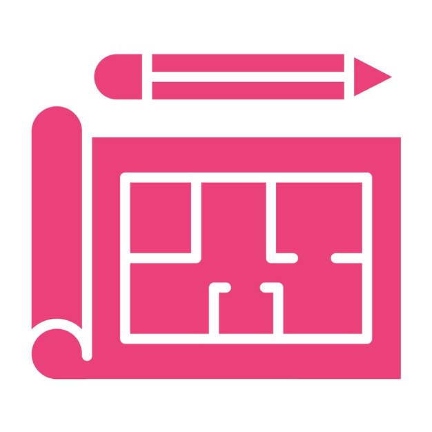 Ilustración del diseño del icono vectorial del plan