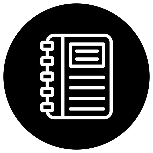 Ilustración del diseño del icono vectorial del planificador