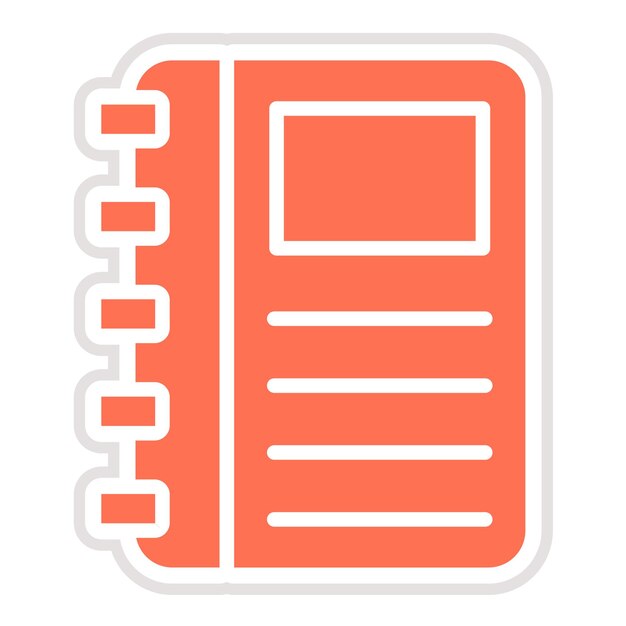 Ilustración del diseño del icono vectorial del planificador