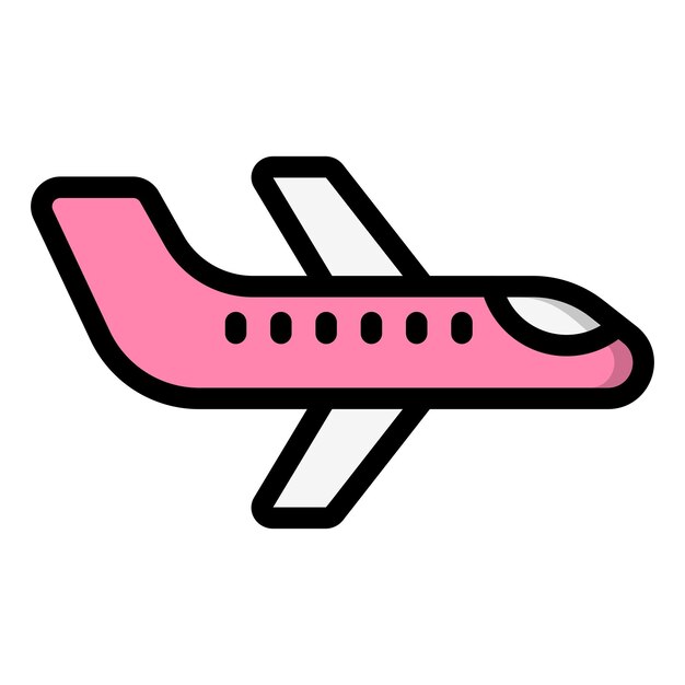 Ilustración del diseño del icono vectorial del plano