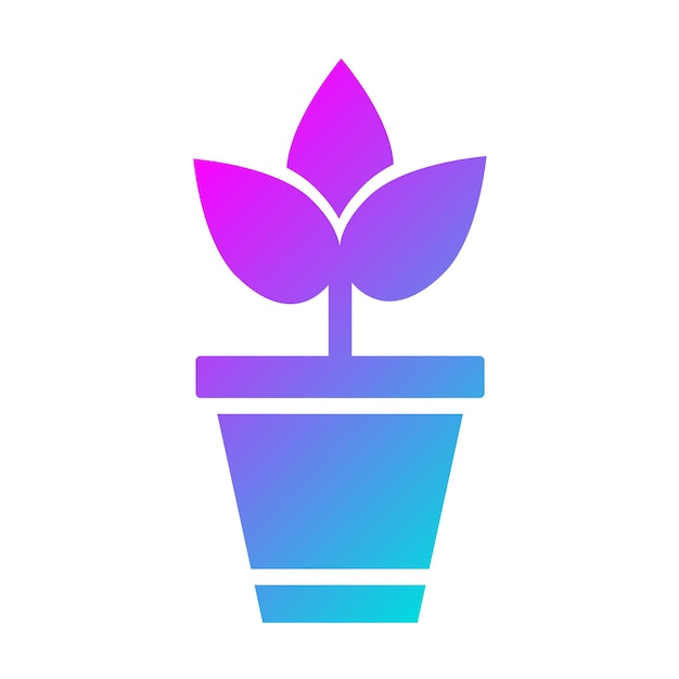 Ilustración del diseño del icono vectorial de la planta