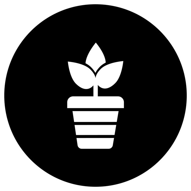 Ilustración del diseño del icono vectorial de la planta