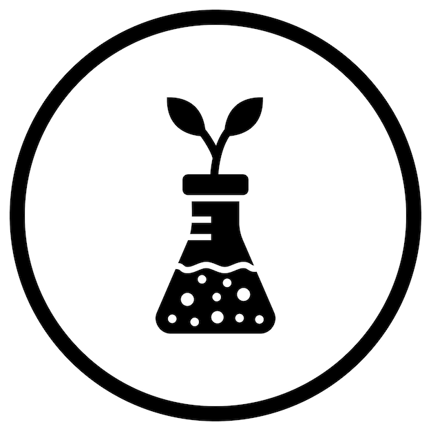 Ilustración del diseño del icono vectorial de la planta