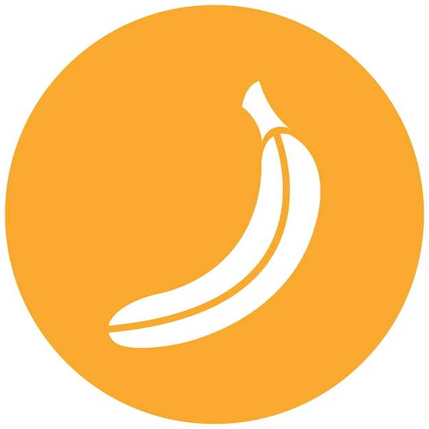 Ilustración del diseño del icono vectorial del plátano