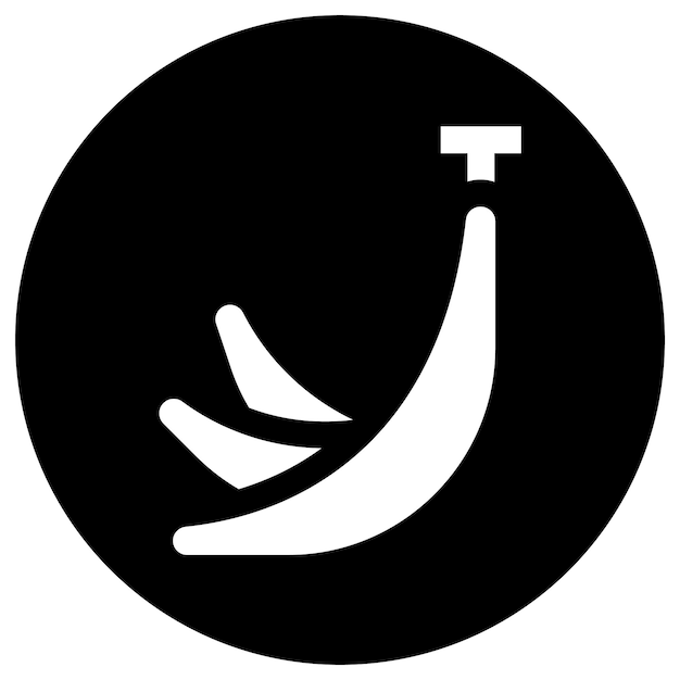 Ilustración del diseño del icono vectorial del plátano