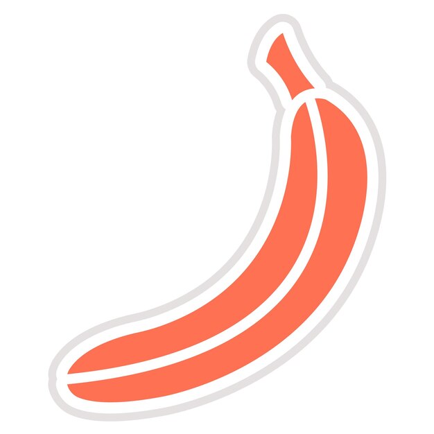 Ilustración del diseño del icono vectorial del plátano