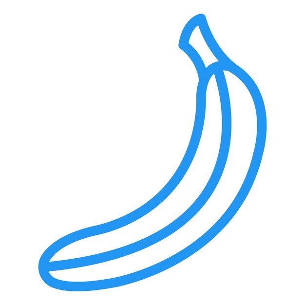 Ilustración del diseño del icono vectorial del plátano