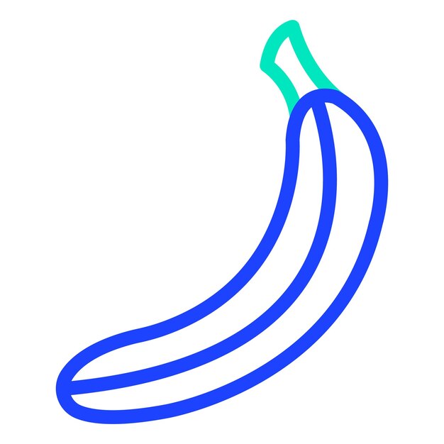 Ilustración del diseño del icono vectorial del plátano