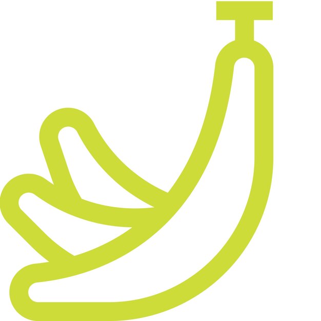 Ilustración del diseño del icono vectorial del plátano