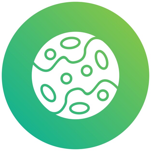 Ilustración del diseño del icono vectorial de Plutón