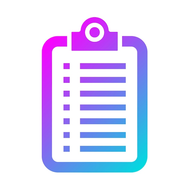 Ilustración del diseño del icono vectorial del portapapeles