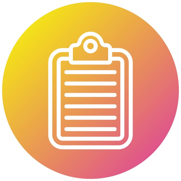 Ilustración del diseño del icono vectorial del portapapeles