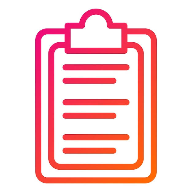 Ilustración del diseño del icono vectorial del portapapeles