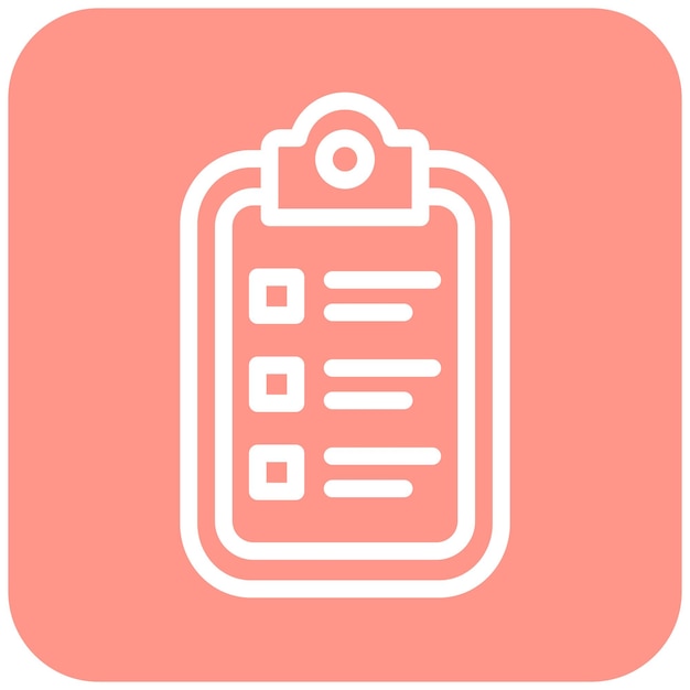 Ilustración del diseño del icono vectorial del portapapeles