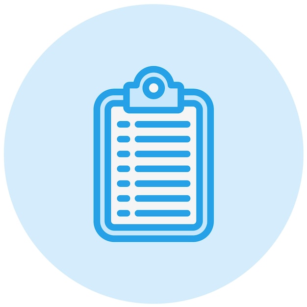 Ilustración del diseño del icono vectorial del portapapeles