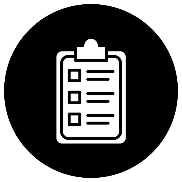 Ilustración del diseño del icono vectorial del portapapeles