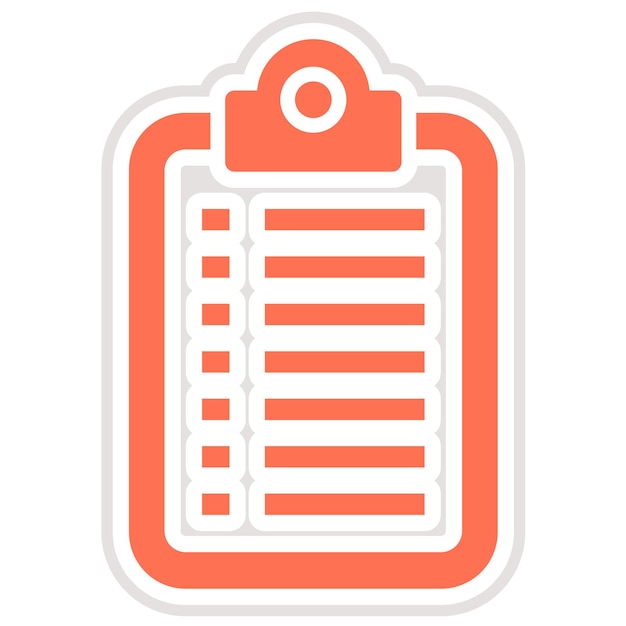 Ilustración del diseño del icono vectorial del portapapeles