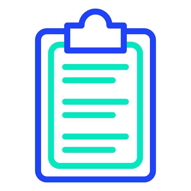 Ilustración del diseño del icono vectorial del portapapeles