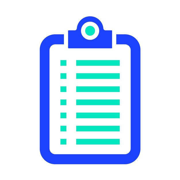 Ilustración del diseño del icono vectorial del portapapeles