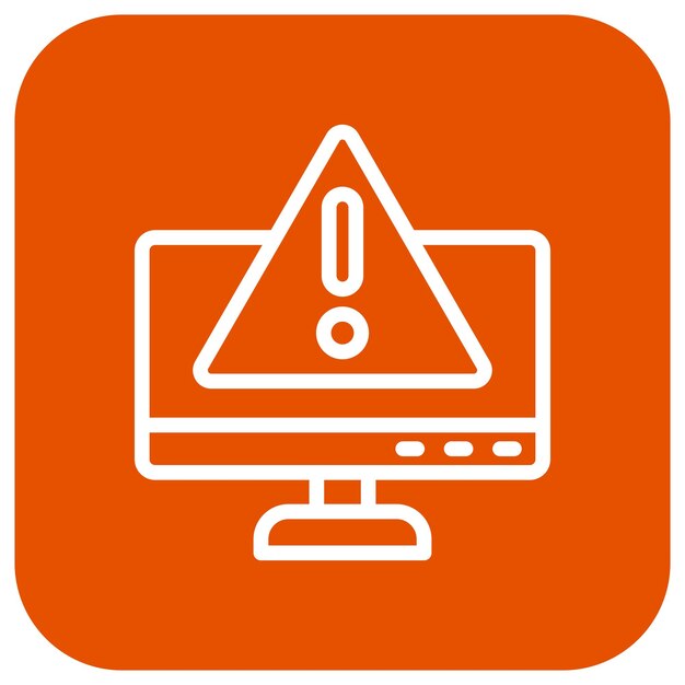 Ilustración del diseño del icono vectorial de precaución