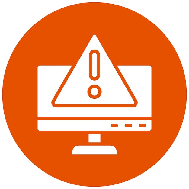 Ilustración del diseño del icono vectorial de precaución