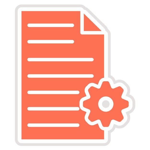 Ilustración del diseño del icono vectorial del proceso