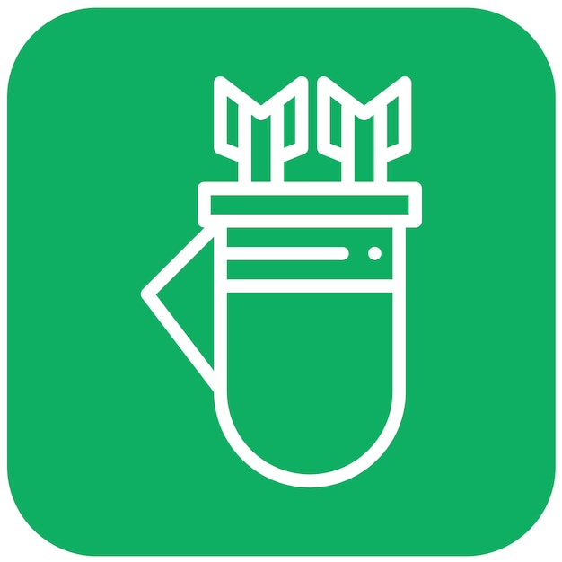 Ilustración del diseño del icono vectorial de Quiver