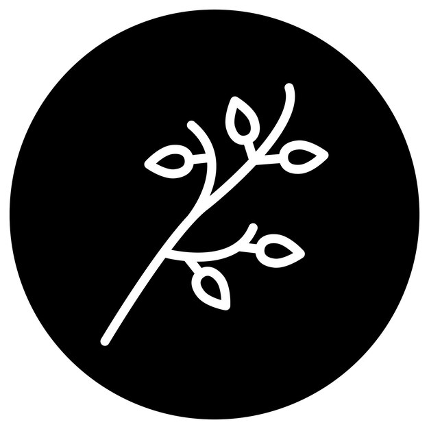 Ilustración del diseño del icono vectorial de la rama