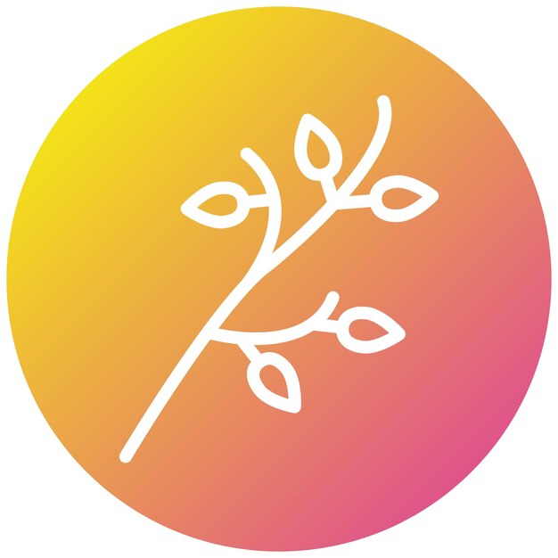 Ilustración del diseño del icono vectorial de la rama