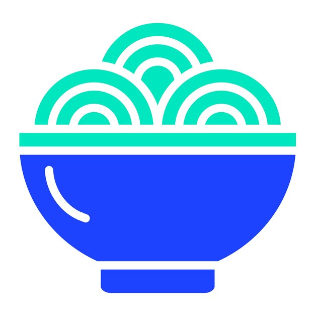 Ilustración del diseño del icono vectorial de Ramen