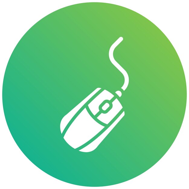 Ilustración del diseño del icono vectorial del ratón