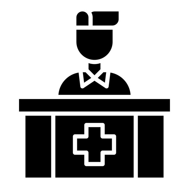 Ilustración del diseño del icono vectorial de recepción