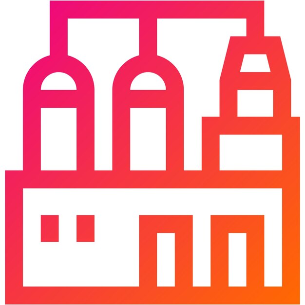 Ilustración del diseño del icono vectorial de la refinería de gas