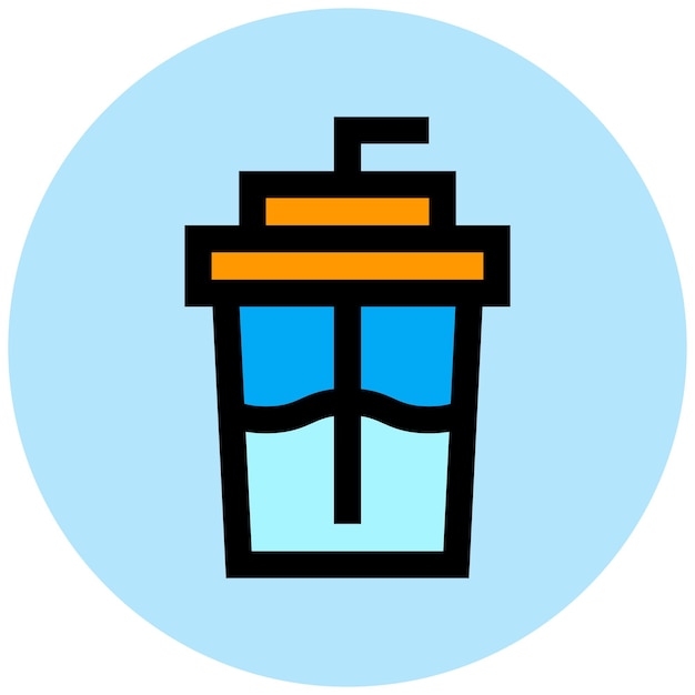 Ilustración del diseño del icono vectorial de refrescos